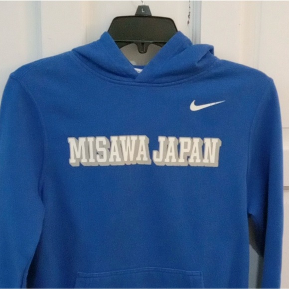 Boy's Club Blue Fleece Hoody From Misawa Japan Youth Size L - Picture 4 of 8